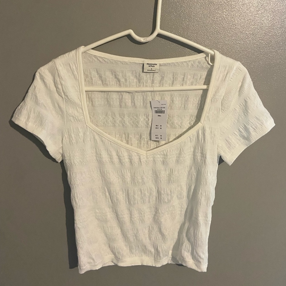 Abercrombie Short Sleeve White Top